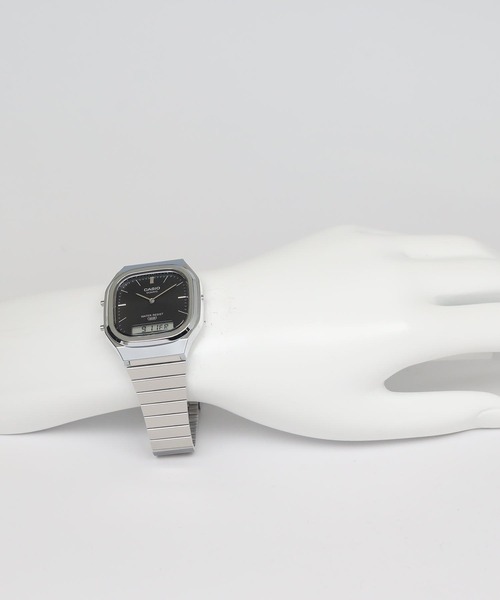 CASIO(カシオ)の「CASIO CLASSIC / AQ-240E-1AJF(アナログ腕時計・メンズ・ブラック×シルバー・FREE)」の11枚目の写真