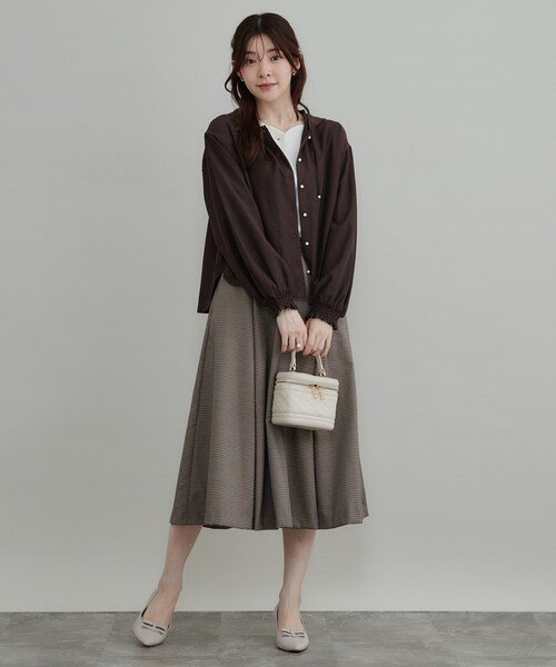 couture brooch(クチュールブローチ)の「【大人可愛い】愛されフーディーシャツ(シャツ/ブラウス・レディース・ライトグレー/オフホワイト/ブラウン系その他・42/40/38/36)」の21枚目の写真