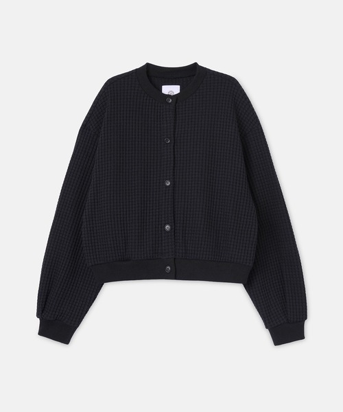 SEAGREEN(シーグリーン)の「SEAGREEN(シーグリーン) ONI WAFFLE CARDIGAN オニワッフルカーディガン(カーディガン/ボレロ・レディース・サンドベージュ/ブラック・1)」の1枚目の写真