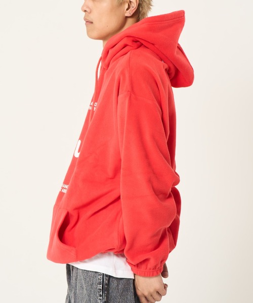 CORISCO(コリスコ)の「フリースロゴ柄プルパーカー(M1)(パーカー・メンズ・レッド/ブルー/ブラック/グレー・MEDIUM/LARGE/X-LARGE)」の15枚目の写真