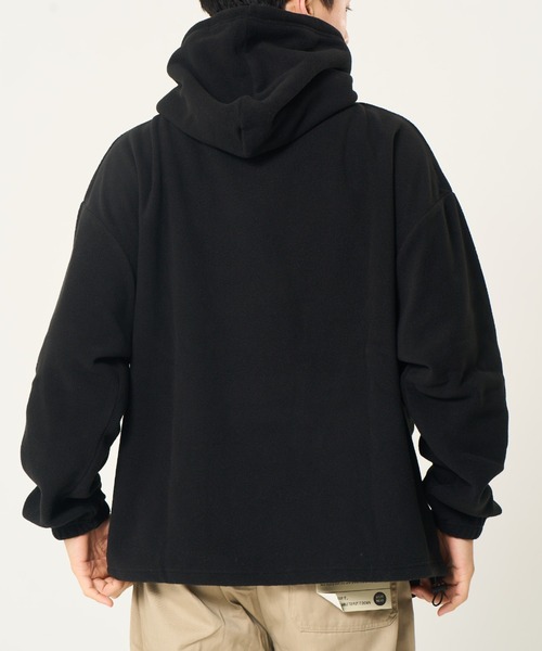 CORISCO(コリスコ)の「フリースロゴ柄プルパーカー(M1)(パーカー・メンズ・レッド/ブルー/ブラック/グレー・MEDIUM/LARGE/X-LARGE)」の7枚目の写真