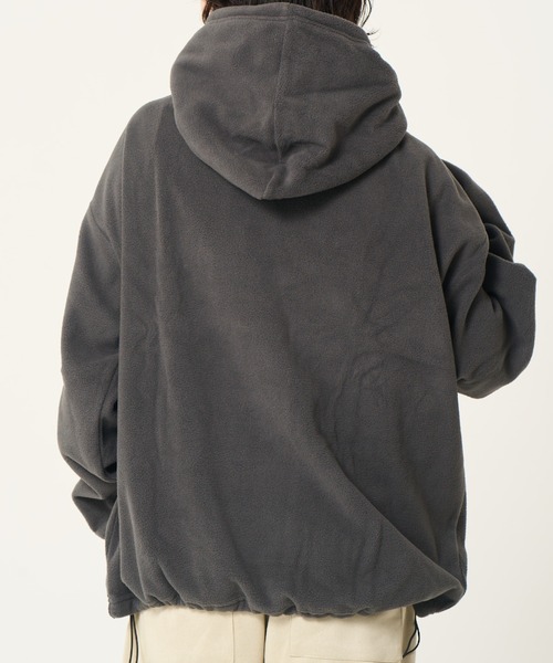CORISCO(コリスコ)の「フリースロゴ柄プルパーカー(M1)(パーカー・メンズ・レッド/ブルー/ブラック/グレー・MEDIUM/LARGE/X-LARGE)」の10枚目の写真