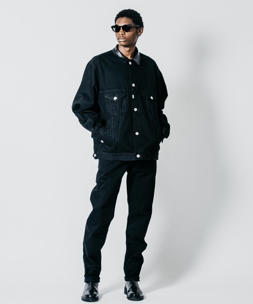 CRIMIE(クライミー)の「BRON FREE SELVEDGE ONE WASH DENIM TYPE III JACKET - BLACK MADE IN JAPAN(デニムジャケット・メンズ・ブラック・XXL/XL/L/M/S)」の2枚目の写真