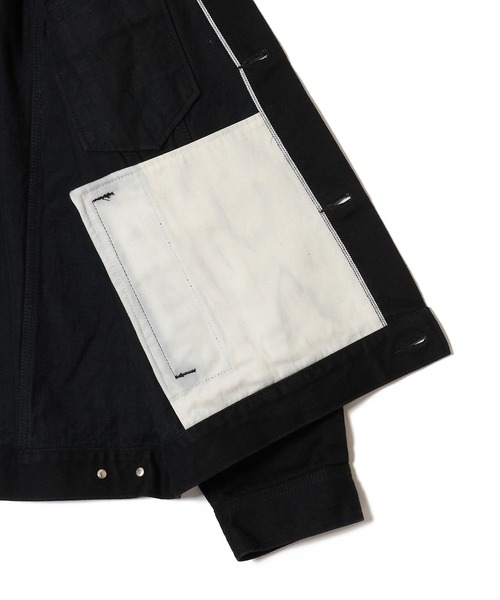 CRIMIE(クライミー)の「BRON FREE SELVEDGE ONE WASH DENIM TYPE III JACKET - BLACK MADE IN JAPAN(デニムジャケット・メンズ・ブラック・XXL/XL/L/M/S)」の6枚目の写真