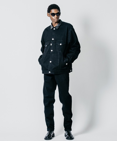 CRIMIE(クライミー)の「BRON FREE SELVEDGE ONE WASH DENIM TYPE III JACKET - BLACK MADE IN JAPAN(デニムジャケット・メンズ・ブラック・XXL/XL/L/M/S)」の9枚目の写真