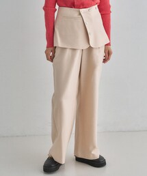 スカートレイヤードツイルパンツ