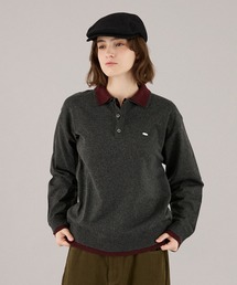 LAYERED DOUBLE COLLAR KNIT POLO / レイヤードダブル襟ニットポロ