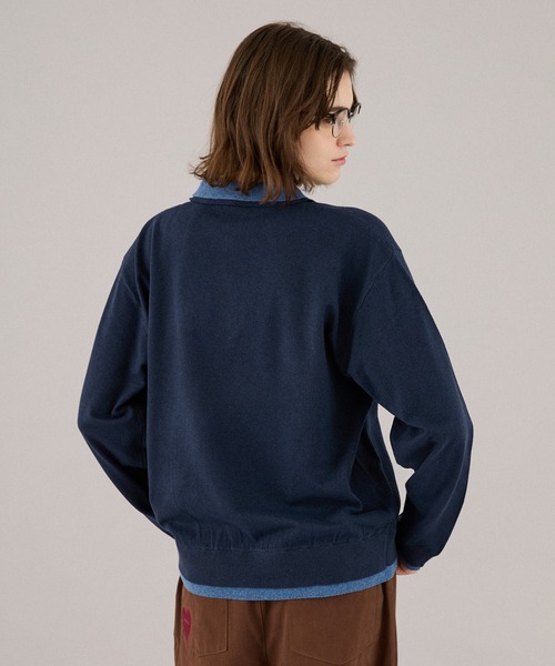 ONCILY(オンシェリー)の「LAYERED DOUBLE COLLAR KNIT POLO / レイヤードダブル襟ニットポロ(ニット/セーター・メンズ・チャコールグレー/ベージュ/ネイビー/ブラウン・SMALL/MEDIUM/LARGE)」の22枚目の写真