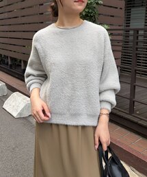 Jena espace merveilleux | ラメフェザーソフトニット　秋冬ニット(ニット/セーター)