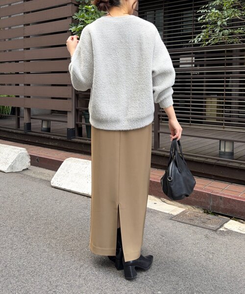 Jena espace merveilleux(ジェナ エスパスメルヴェイユ)の「ラメフェザーソフトニット 秋冬ニット(ニット/セーター・レディース・ライトグレー/ネイビー/ブラウン・FREE)」の10枚目の写真