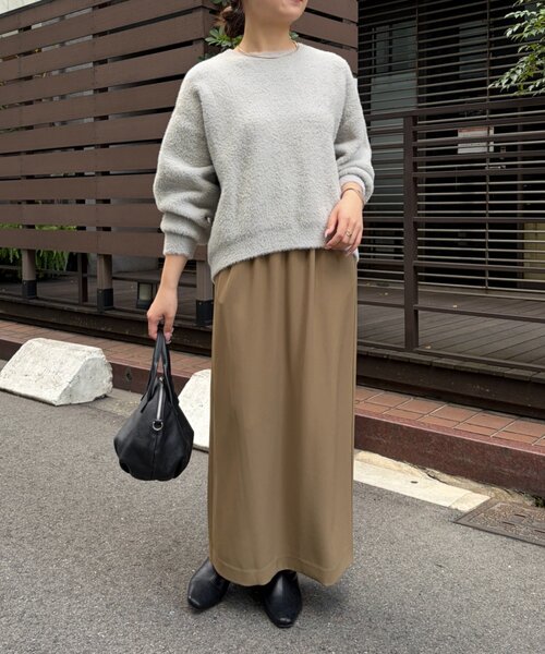 Jena espace merveilleux(ジェナ エスパスメルヴェイユ)の「ラメフェザーソフトニット 秋冬ニット(ニット/セーター・レディース・ライトグレー/ネイビー/ブラウン・FREE)」の11枚目の写真