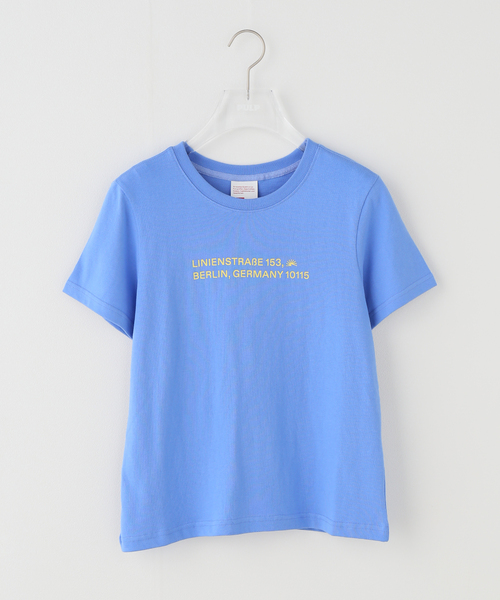 Geek Office(ギークオフィス)の「【Geek Office / ギークオフィス】BERLIN PHOTOBOOK / 002 SOUVENIR TEE(Tシャツ/カットソー・レディース・ブラウン/ブルー・SMALL)」の2枚目の写真