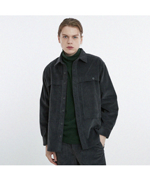 8ゴールコーデュロイ変形ポケットジャケットシャツCXS24WWSHA13 GRY