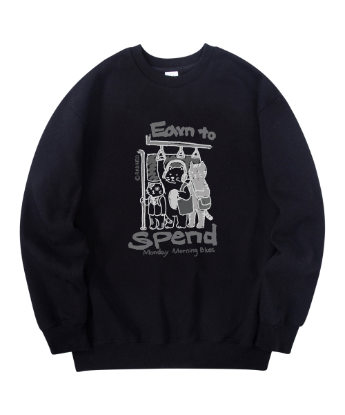 RADINEO(ラディネオ)の「スペンド スウェット ブラック(スウェット・メンズ・その他・MEDIUM/LARGE/X-LARGE)」の1枚目の写真