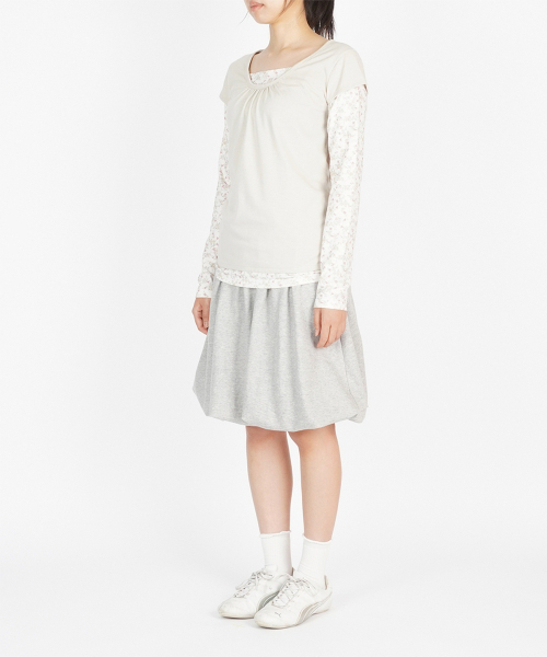 SUNNECT(ソネクト)の「フローラルレイヤード長袖トップス - ピスタチオ(Tシャツ/カットソー・レディース・その他・OS)」の3枚目の写真