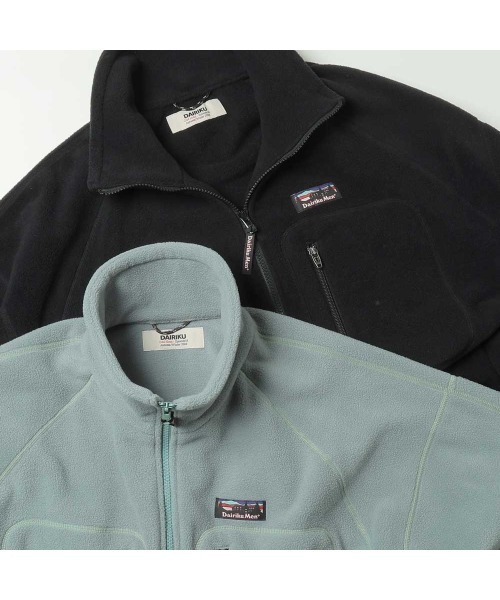 DAIRIKU(ダイリク)の「BigSleeve ZipUP Fleece Jacket(ブルゾン・メンズ・ミント/ブラック・MEDIUM/SMALL)」の5枚目の写真