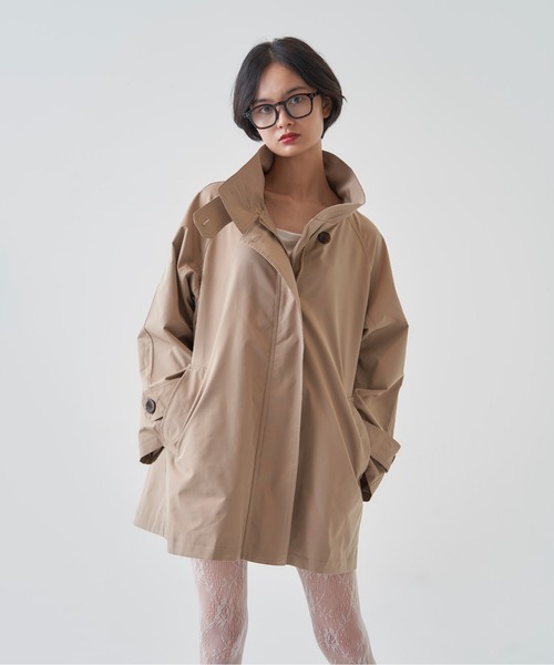 My shawty(マイシャウティー)の「stand hurf trench(トレンチコート・レディース・グレイッシュベージュ/ベージュ・FREE)」の5枚目の写真