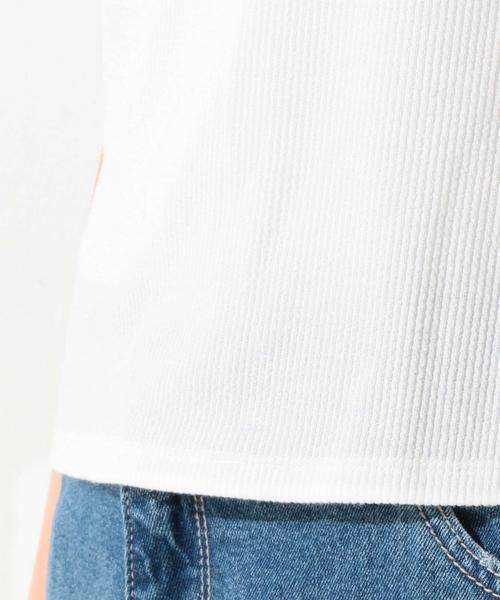 Another Edition（アナザーエディション）の「ドットチュールスリーブTシャツ/ AEBFC　DOT チュール SL T◆（Tシャツ/カットソー・レディース・オフホワイト/ブラック/ピンク・フリー）」の11枚目の写真