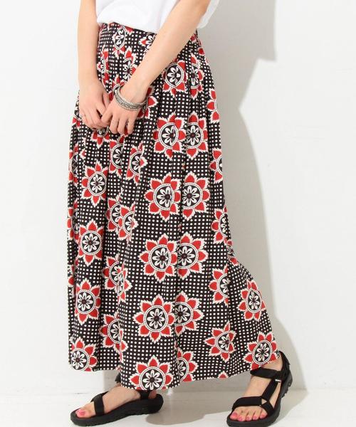 Another Edition（アナザーエディション）の「キャンブリックプリントパンツ/AEBC キャンブリックPRT PT◆（その他パンツ・レディース・レッド/ライトブルー・フリー）」の2枚目の写真