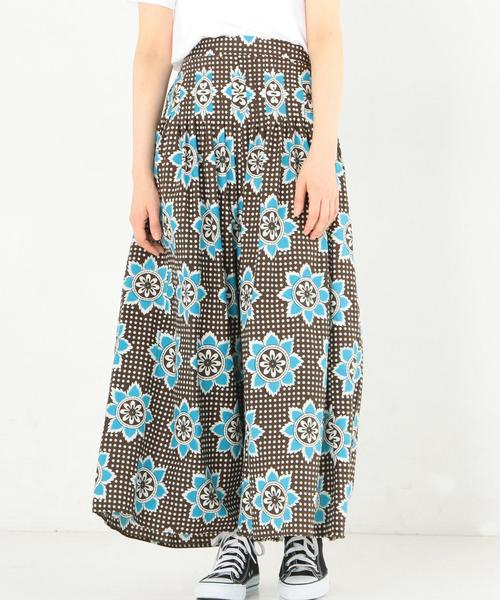 Another Edition（アナザーエディション）の「キャンブリックプリントパンツ/AEBC キャンブリックPRT PT◆（その他パンツ・レディース・レッド/ライトブルー・フリー）」の3枚目の写真