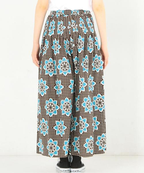 Another Edition（アナザーエディション）の「キャンブリックプリントパンツ/AEBC キャンブリックPRT PT◆（その他パンツ・レディース・レッド/ライトブルー・フリー）」の4枚目の写真