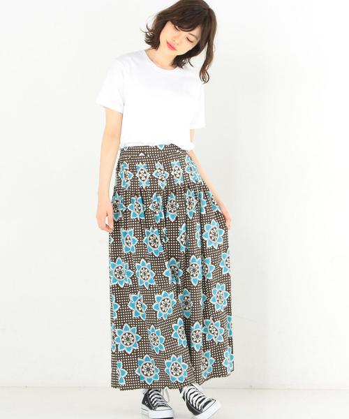 Another Edition（アナザーエディション）の「キャンブリックプリントパンツ/AEBC キャンブリックPRT PT◆（その他パンツ・レディース・レッド/ライトブルー・フリー）」の7枚目の写真