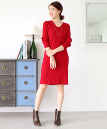 N.（N. Natural Beauty Basic） | ウールベーシックニットワンピース(ワンピース)