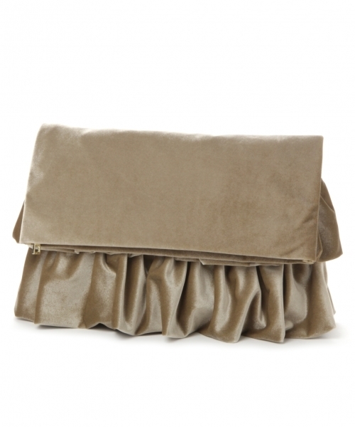 GLOBAL WORK（グローバルワーク）の「フリル3WAYクラッチ/741112（クラッチバッグ・レディース・ワインレッド/ベージュ/ブラック・FREE）」の3枚目の写真