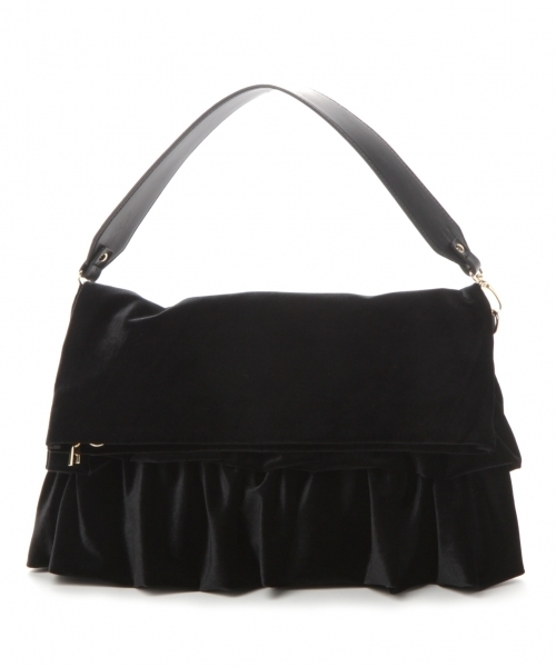 GLOBAL WORK（グローバルワーク）の「フリル3WAYクラッチ/741112（クラッチバッグ・レディース・ワインレッド/ベージュ/ブラック・FREE）」の4枚目の写真