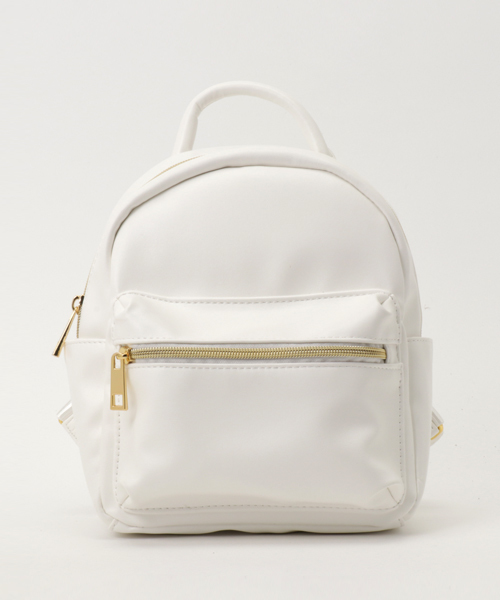 WEGO（ウィゴー）の「WEGO/ミニサイドポケットリュック（バックパック/リュック・レディース・ホワイト/その他1/ブラック/シルバー・FREE）」の18枚目の写真