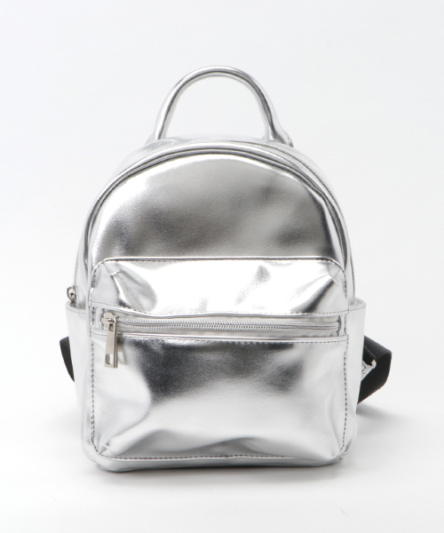 WEGO（ウィゴー）の「WEGO/ミニサイドポケットリュック（バックパック/リュック・レディース・ホワイト/その他1/ブラック/シルバー・FREE）」の16枚目の写真