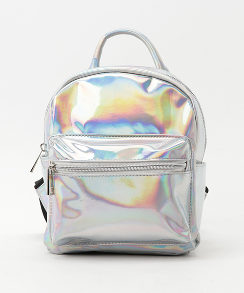 WEGO（ウィゴー）の「WEGO/ミニサイドポケットリュック（バックパック/リュック・レディース・ホワイト/その他1/ブラック/シルバー・FREE）」の17枚目の写真