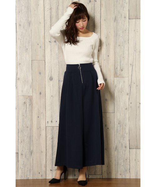 VENCEEXCHANGE（ヴァンスエクスチェンジ）の「T/Cポンチ前ZIPスカンツ                （その他パンツ・レディース・ダークグリーン/ミント/ブルー系その他/ブラック/ピンク/グレー・MEDIUM）」の5枚目の写真