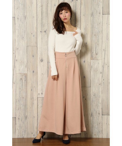 VENCEEXCHANGE（ヴァンスエクスチェンジ）の「T/Cポンチ前ZIPスカンツ                （その他パンツ・レディース・ダークグリーン/ミント/ブルー系その他/ブラック/ピンク/グレー・MEDIUM）」の6枚目の写真