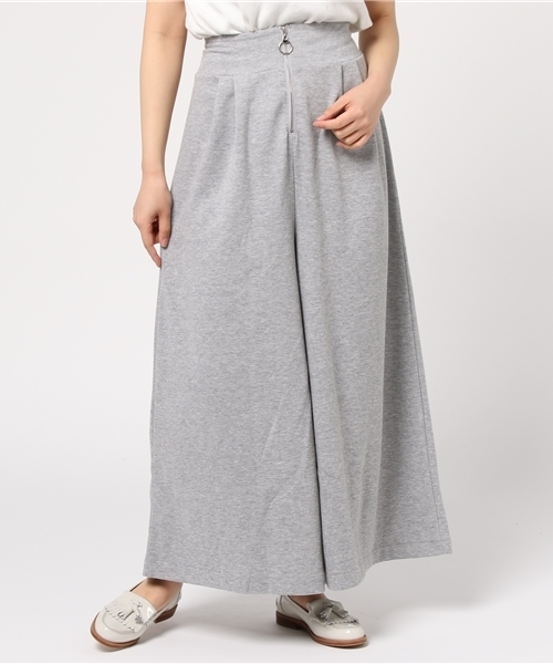 VENCEEXCHANGE（ヴァンスエクスチェンジ）の「T/Cポンチ前ZIPスカンツ                （その他パンツ・レディース・ダークグリーン/ミント/ブルー系その他/ブラック/ピンク/グレー・MEDIUM）」の2枚目の写真