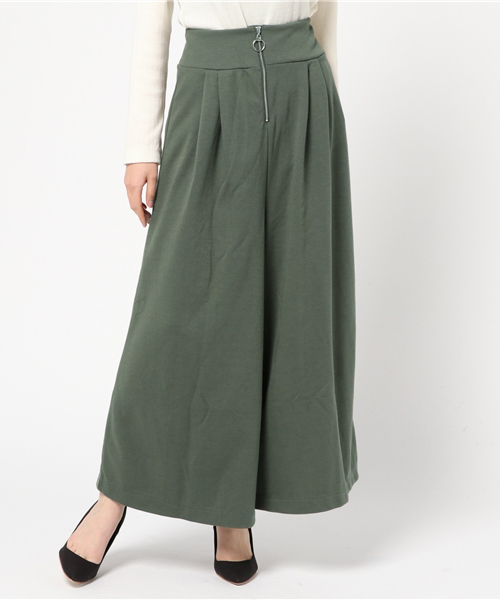 VENCEEXCHANGE（ヴァンスエクスチェンジ）の「T/Cポンチ前ZIPスカンツ                （その他パンツ・レディース・ダークグリーン/ミント/ブルー系その他/ブラック/ピンク/グレー・MEDIUM）」の3枚目の写真