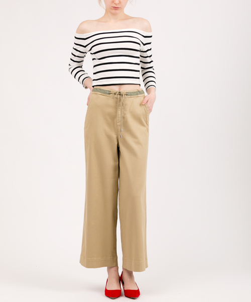 Moname（モナーム）の「Moname   イージーワイドパンツ   EASY PANTS(イージーパンツ)/41171210（その他パンツ・レディース・カーキ/ベージュ/ネイビー・MEDIUM/SMALL）」の16枚目の写真