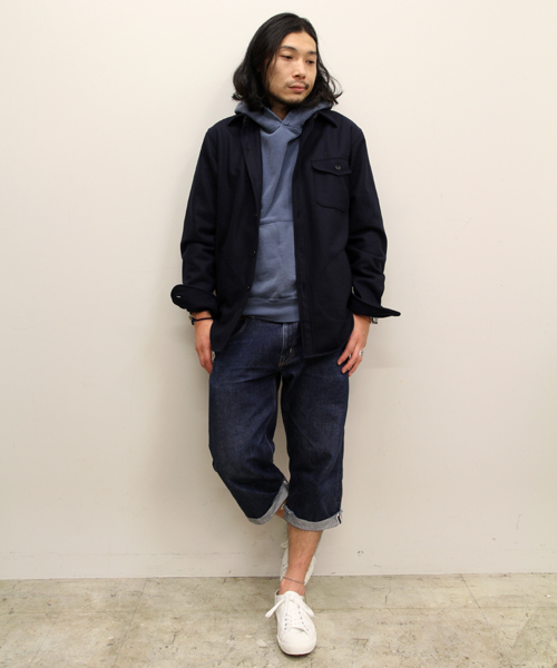 BEAMS PLUS(ビームスプラス)の「REMI RELIEF ATHLETIC / スウェットパーカ(パーカー・メンズ・ホワイト/ブラック/ネイビー・SMALL/MEDIUM/LARGE/X-LARGE)」の9枚目の写真