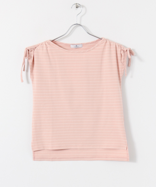 URBAN RESEARCH Sonny Label(アーバンリサーチサニーレーベル)の「Sonny Label シャーリングボーダーTシャツ(Tシャツ/カットソー・レディース・ブラック/ブルー/ピンク/レッド・FREE)」の14枚目の写真