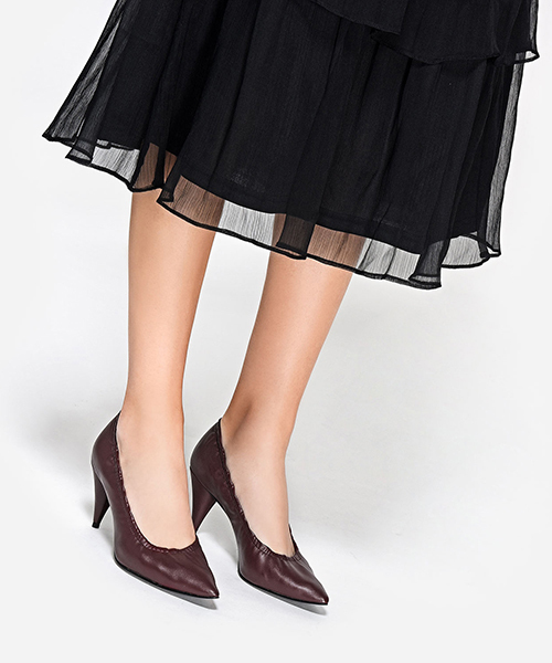 CHARLES & KEITH(チャールズ & キース)の「フィットパンプスヒール / FITTED PUMP HEELS(パンプス・レディース・ライトグレー/バーガンディー/ブラック・23.5cm/23cm/24cm)」の12枚目の写真