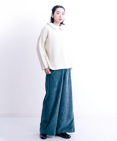 MERLOT（メルロー）の「リブニットプルオーバー640-7527（ニット/セーター・レディース・アイボリー/ラベンダー/ブラウン/チャコールグレー・FREE）」の21枚目の写真