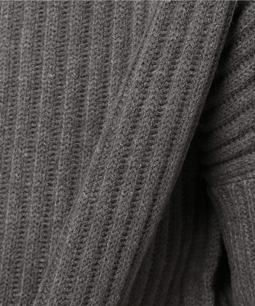 MERLOT（メルロー）の「リブニットプルオーバー640-7527（ニット/セーター・レディース・アイボリー/ラベンダー/ブラウン/チャコールグレー・FREE）」の5枚目の写真