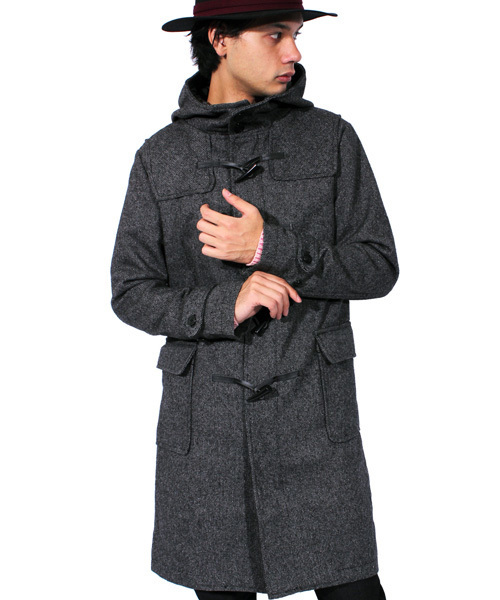 ８(eight)（エイト）の「ロング ダッフルコート ウール メルトン （ダッフルコート・メンズ・チャコールグレー/その他/その他1/グレー・MEDIUM/LARGE/X-LARGE）」の3枚目の写真