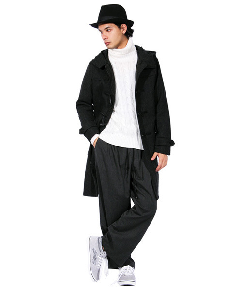 ８(eight)（エイト）の「ロング ダッフルコート ウール メルトン （ダッフルコート・メンズ・チャコールグレー/その他/その他1/グレー・MEDIUM/LARGE/X-LARGE）」の13枚目の写真