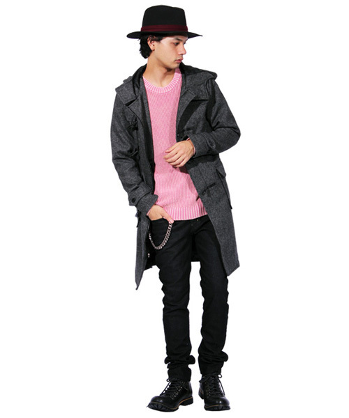 ８(eight)（エイト）の「ロング ダッフルコート ウール メルトン （ダッフルコート・メンズ・チャコールグレー/その他/その他1/グレー・MEDIUM/LARGE/X-LARGE）」の16枚目の写真