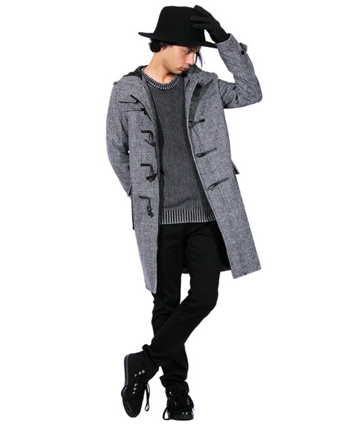 ８(eight)（エイト）の「ロング ダッフルコート ウール メルトン （ダッフルコート・メンズ・チャコールグレー/その他/その他1/グレー・MEDIUM/LARGE/X-LARGE）」の8枚目の写真