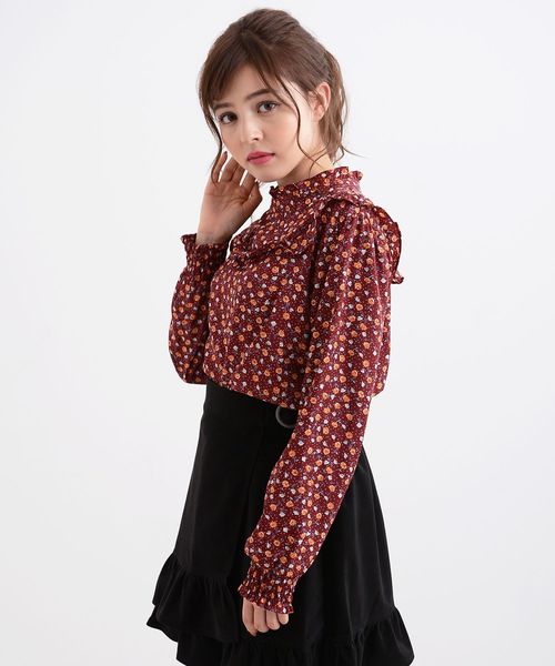 MAJESTIC LEGON(マジェスティックレゴン)の「☆リトルローズ×ドット柄フリルブラウス(シャツ/ブラウス・レディース・レッド系その他2/ブラック系その他/ブルー系その他4・MEDIUM)」の13枚目の写真