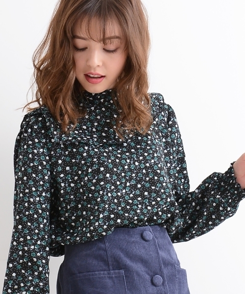 MAJESTIC LEGON(マジェスティックレゴン)の「☆リトルローズ×ドット柄フリルブラウス(シャツ/ブラウス・レディース・レッド系その他2/ブラック系その他/ブルー系その他4・MEDIUM)」の10枚目の写真