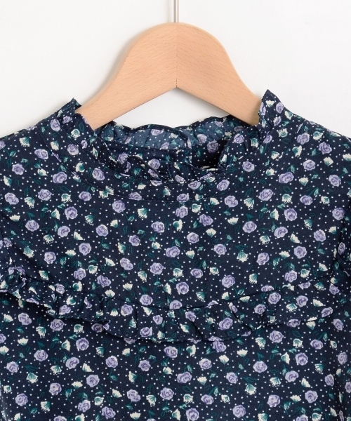 MAJESTIC LEGON(マジェスティックレゴン)の「☆リトルローズ×ドット柄フリルブラウス(シャツ/ブラウス・レディース・レッド系その他2/ブラック系その他/ブルー系その他4・MEDIUM)」の4枚目の写真