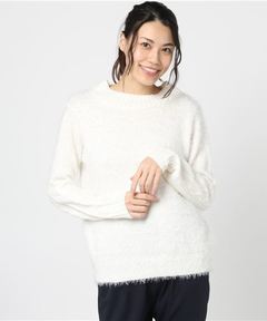 BLENDFOX BOUCLE クルーネックプルオーバー（ニット/セーター